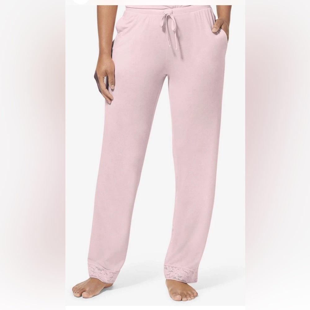 Tommy John Second Skin Lace Trim Lounge Pants Peachskin Medium